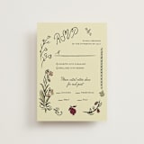 "Love Rests in a Garden" - RSVP Postcards in Oat by Helena Vitto - Front