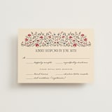 "Tapestry" - RSVP Postcards in Almond by Jenna Holcomb - Front
