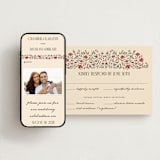"Tapestry" - RSVP Postcards in Almond by Jenna Holcomb - FREE Wedding Website