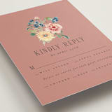 "Ruban en Fleur" - RSVP Postcards in Rose by Itsy Belle Studio - Detail