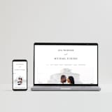 "Delicate" - RSVP Postcards in Obsidian by Jennifer Postorino - FREE Wedding Website