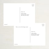 "Modern Initials" - RSVP Postcards in Buttercream by Lori Wemple - Back of Card