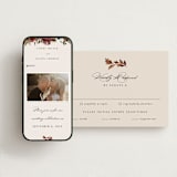 "poetique" - RSVP Postcards in Autumn by Kate Ahn - FREE Wedding Website