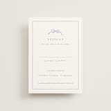 "Be With You" - RSVP Postcards in French by Design Lotus - Front