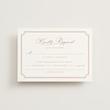 "Avery" - RSVP Postcards in Dusty Pink by Jennifer Postorino - Front