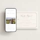 "Avery" - RSVP Postcards in Dusty Pink by Jennifer Postorino - FREE Wedding Website