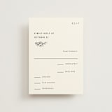 "Modern Bliss" - RSVP Postcards in Cream by Elly - Front