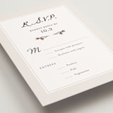 "Gone To Seed" - RSVP Postcards in Taupe by Honeybunch Studio - Detail