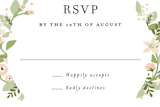 "Longwood Estates" - RSVP Postcards in Peach Sorbet by Jennifer Wick - Detail