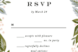 "Peony Floral Frame" - RSVP Postcards in Cornflower by Alethea and Ruth - Detail