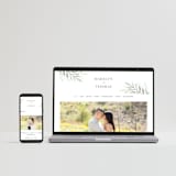 "Sweeping" - RSVP Postcards in Linen by Carolyn Nicks - FREE Wedding Website