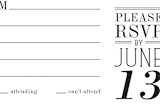 "Wed in Type" - RSVP Postcards in Moss by Ariel Rutland - Detail