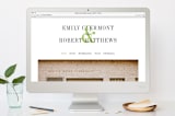 "Wed in Type" - RSVP Postcards in Moss by Ariel Rutland - FREE Wedding Website