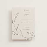 "Waldorf" - RSVP Postcards in Taupe by Kelly Schmidt - Front