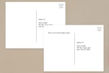 "Desenfadado" - RSVP Postcards in Black by Aspacia Kusulas - Back of Card