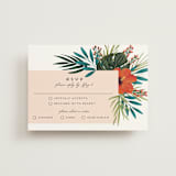 "Tropical Oasis" - RSVP Postcards in Coral by Joanna Griffin - Front