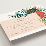 "Tropical Oasis" - RSVP Postcards in Coral by Joanna Griffin - Detail