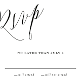 "Signed" - RSVP Postcards in Pearl by Roxy Cervantes - Detail