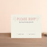 "Rustic Charm" - RSVP Postcards in Petal by Hooray Creative - Front