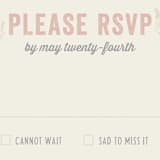 "Rustic Charm" - RSVP Postcards in Petal by Hooray Creative - Detail