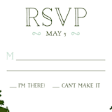 "Mountain View" - RSVP Postcards in Pine Green by Ariel Rutland - Detail
