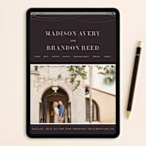 "Lavish" - RSVP Postcards in Chalkboard by Design Lotus - FREE Wedding Website
