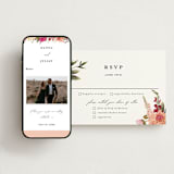 "Lush" - RSVP Postcards in Magenta by Susan Moyal - FREE Wedding Website
