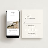 "Paire" - RSVP Postcards in Tuxedo by Kate Ahn - FREE Wedding Website