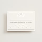 "Warm affection" - RSVP Postcards in Cotton by Stacey Meacham - Front