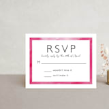 "Skyline - New York" - RSVP Postcards in Magenta by Laura Condouris - Front