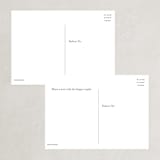 "Skyline - New York" - RSVP Postcards in Magenta by Laura Condouris - Back of Card