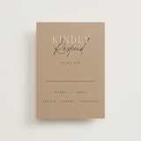 "Modern Traditionalist" - RSVP Postcards in Butterscotch by Morgan Kendall - Front