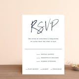 "Semi Formal" - RSVP Postcards in Navy by Kerry Doyle - Front