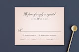 "Elegant Lace" - RSVP Postcards in Blush by Hooray Creative - Front