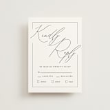 "Love Story" - RSVP Postcards in Alabaster by Liz Conley - Front