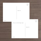 "Field" - RSVP Postcards in Ash by Megan Davis - Back of Card