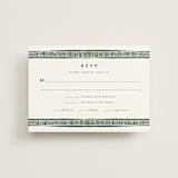 "Block Print Frame" - RSVP Postcards in Fern by Katharine Watson - Front
