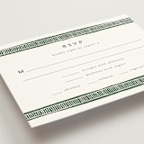 "Block Print Frame" - RSVP Postcards in Fern by Katharine Watson - Detail