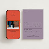 "Alaia" - RSVP Postcards in Verona Sunset by Blustery August - FREE Wedding Website