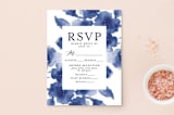 "Cornflower Wedding" - RSVP Postcards in Periwinkle by Chris Griffith - Front