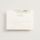 "Verdure" - RSVP Postcards in Garden by Leah Bisch - Front