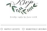 "Floral Wreath" - RSVP Postcards in Fresh by Kelly Schmidt - Detail