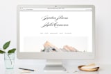 "Waltz" - RSVP Postcards in Tuxedo by Lori Wemple - FREE Wedding Website