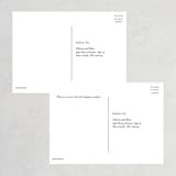 "Timeless" - RSVP Postcards in Taupe by Leah Bisch - Back of Card
