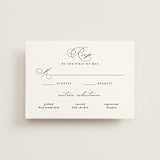 "Organza" - RSVP Postcards in Linen by Jill Means - Front