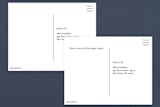 "Grande Botanique" - RSVP Postcards in Mist by Bonjour Paper - Back of Card