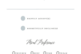 "Grande Botanique" - RSVP Postcards in Mist by Bonjour Paper - Detail
