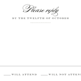 "Charming Go Lightly" - RSVP Postcards in Crisp Black by danielleb - Detail