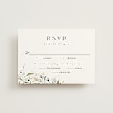 "Fleur" - RSVP Postcards in Lily by Everett Paper Goods - Front