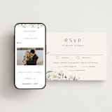 "Fleur" - RSVP Postcards in Lily by Everett Paper Goods - FREE Wedding Website